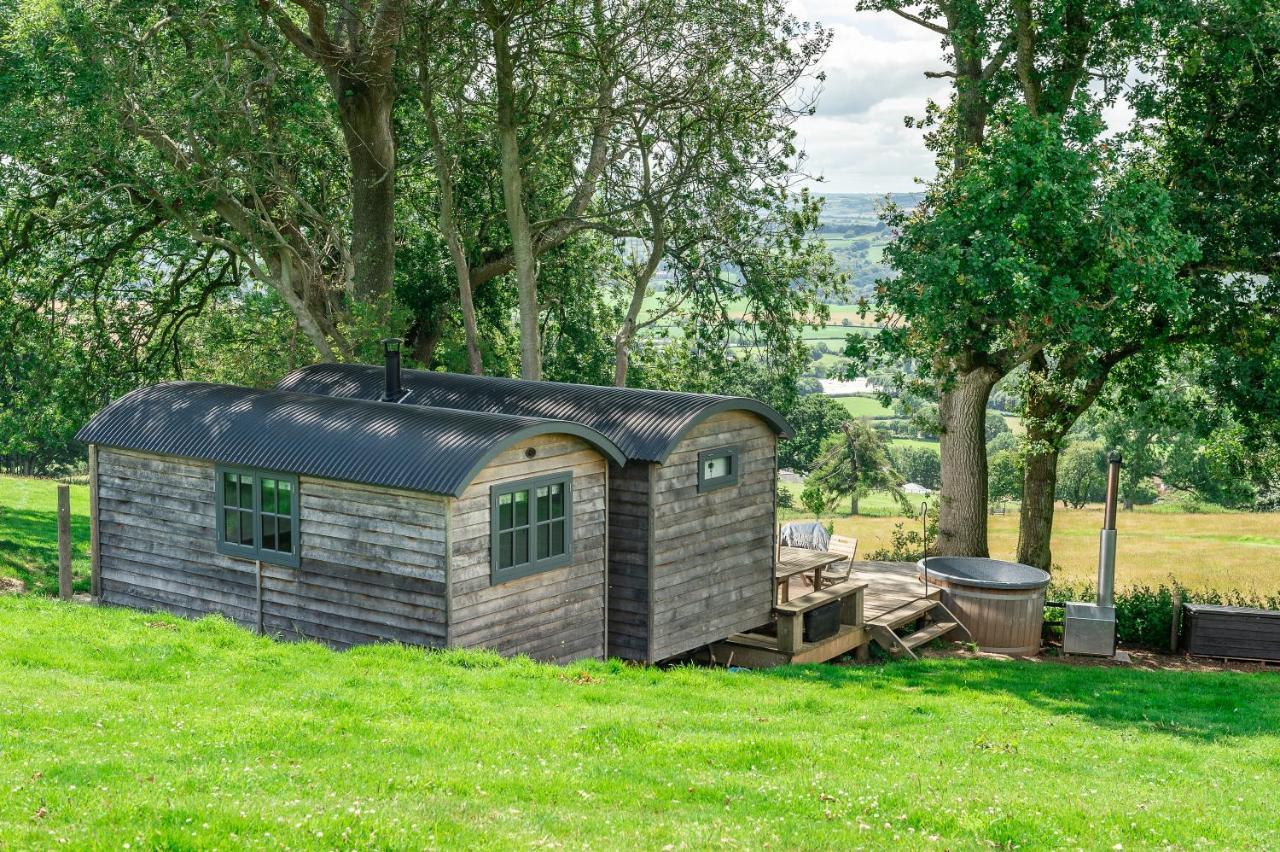 Tilbury Shepherd Huts With Hot Tubs Plus Holiday Cottages West Bagborough Exterior foto